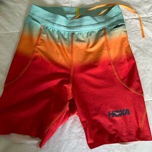 Hoka Red and Blue Gradient Shorts - NOVA Fly 6”